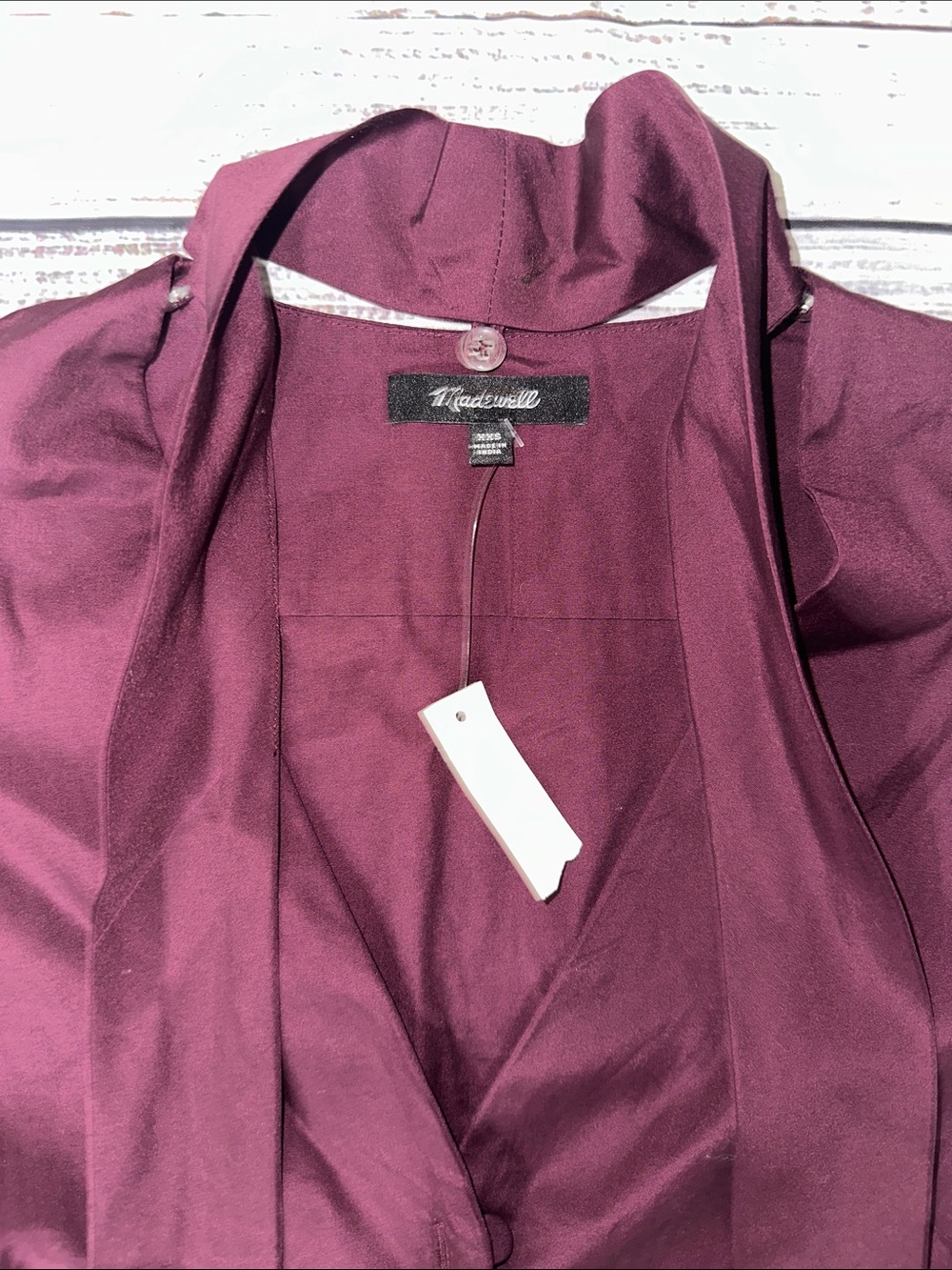 Madewell V-Neck Button-Front Top Sz. XXS - Picture 4 of 9